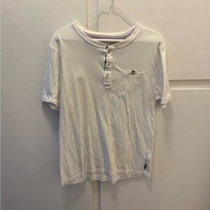 Ted Baker Off-White Short Sleeve Henley